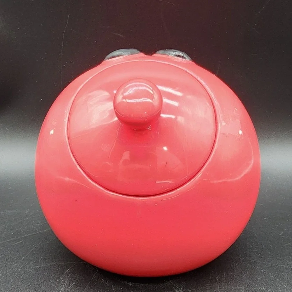 M&M's Red Ceramic Candy Jar Galerie Collectible Character Decor 2001 READ